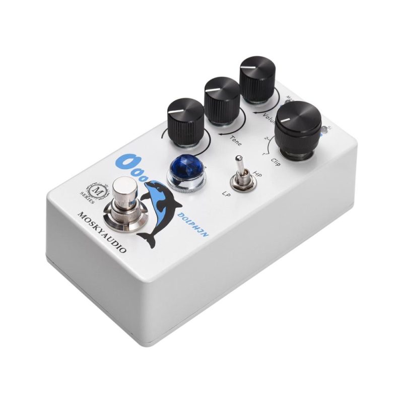 Musical Effects |   Distortion/Overdrive Guitar Effect Pedal for Electric Guitar – DOLPHIN White Musical Effects Musical Effects