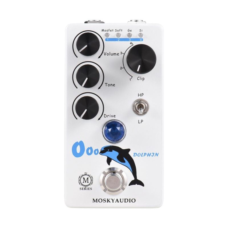 Musical Effects |   Distortion/Overdrive Guitar Effect Pedal for Electric Guitar – DOLPHIN White Musical Effects Musical Effects