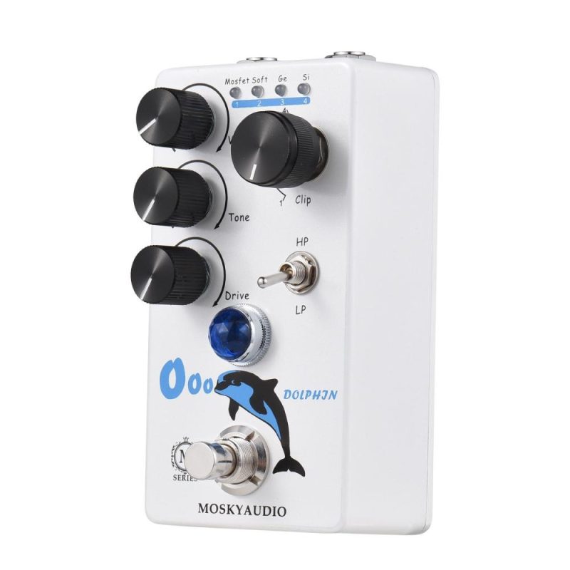 Musical Effects |   Distortion/Overdrive Guitar Effect Pedal for Electric Guitar – DOLPHIN White Musical Effects Musical Effects