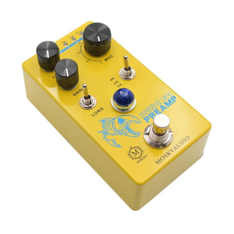 Musical Effects |   Distortion/Overdrive/Preamp Guitar Effect Pedal – LM741 PREAMP Yellow Musical Effects Musical Effects