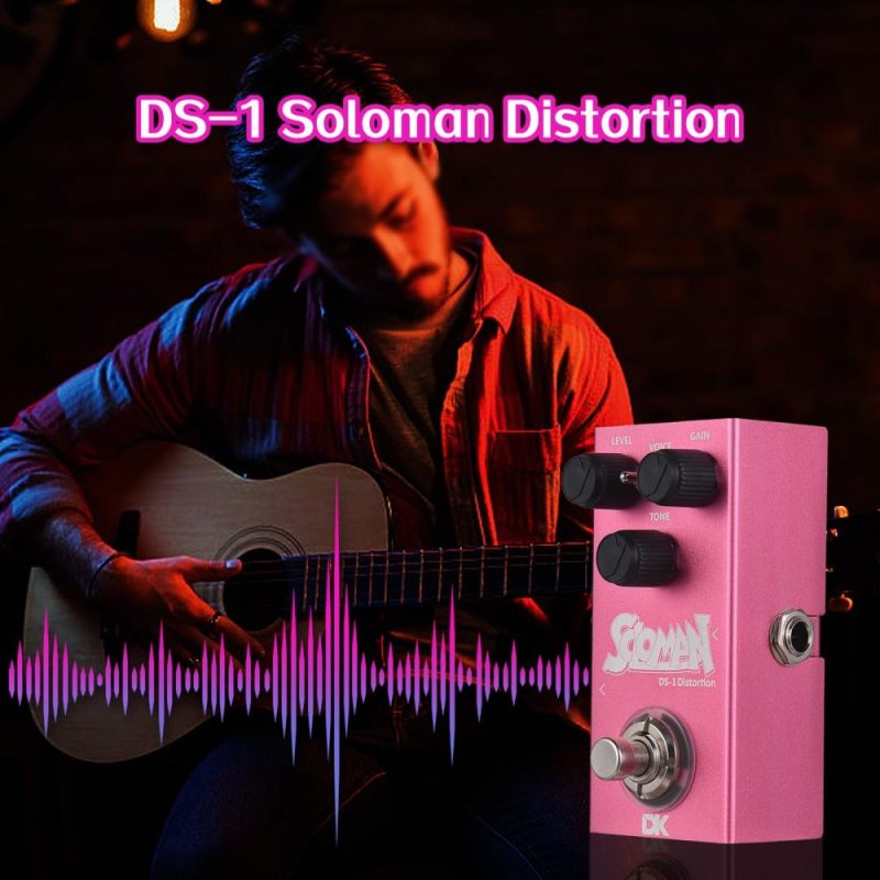 Musical Effects |   DK Soloman Distortion Pedal Electric Guitar Effects Pedal Rose Red Musical Effects Musical Effects