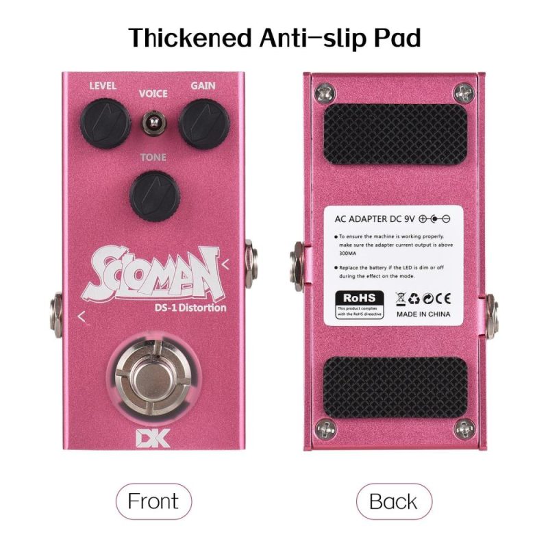 Musical Effects |   DK Soloman Distortion Pedal Electric Guitar Effects Pedal Rose Red Musical Effects Musical Effects