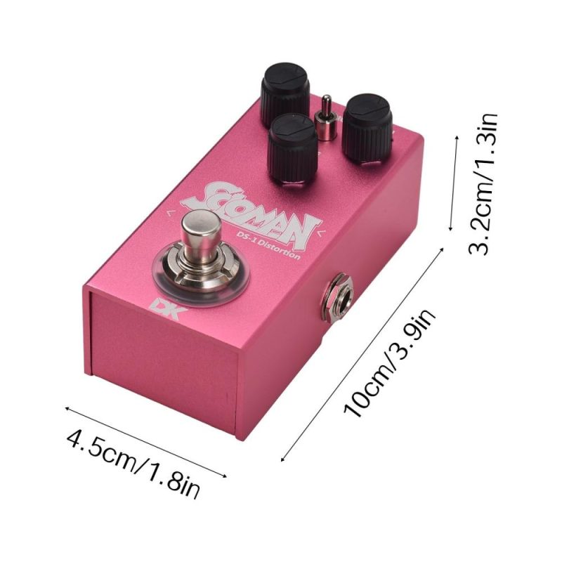 Musical Effects |   DK Soloman Distortion Pedal Electric Guitar Effects Pedal Rose Red Musical Effects Musical Effects