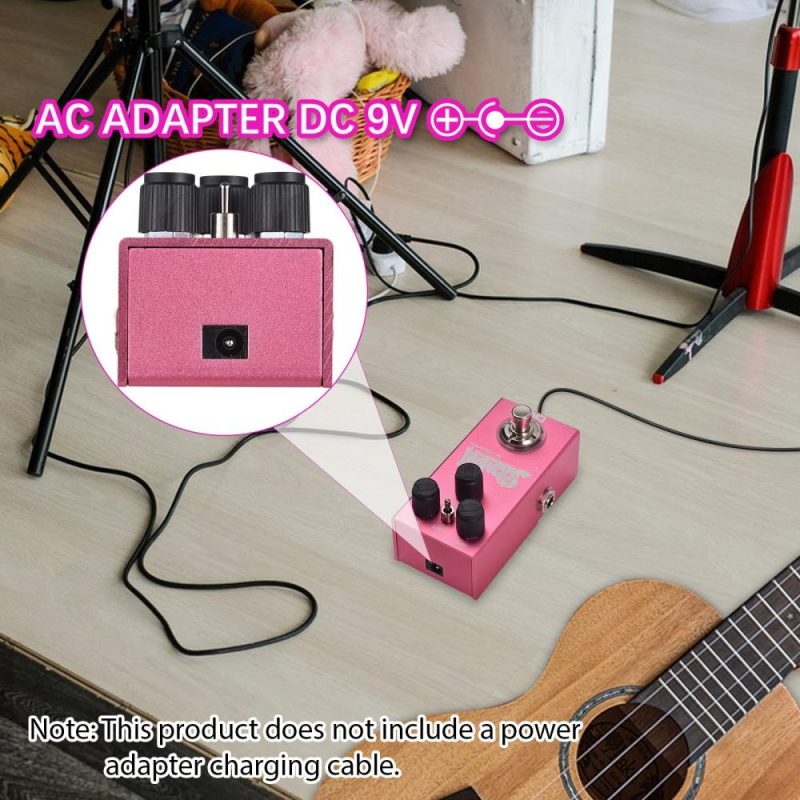 Musical Effects |   DK Soloman Distortion Pedal Electric Guitar Effects Pedal Rose Red Musical Effects Musical Effects