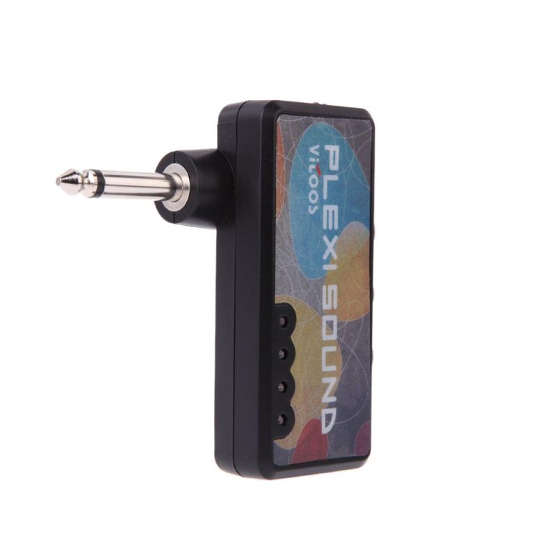 Musical Effects |   Electric Guitar Plug Mini Headphone Amp Amplifier Plexi Sound Compact Portable Black Musical Effects Black