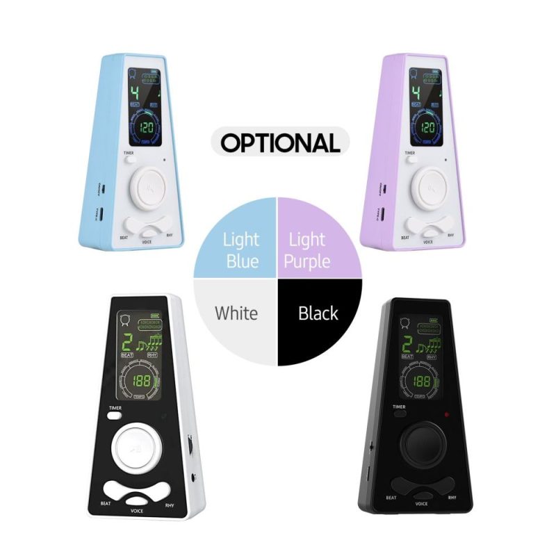 Musical Effects |   Electronic Digital Metronome with Timer Universal Electronic Metronome Blue Musical Effects Blue