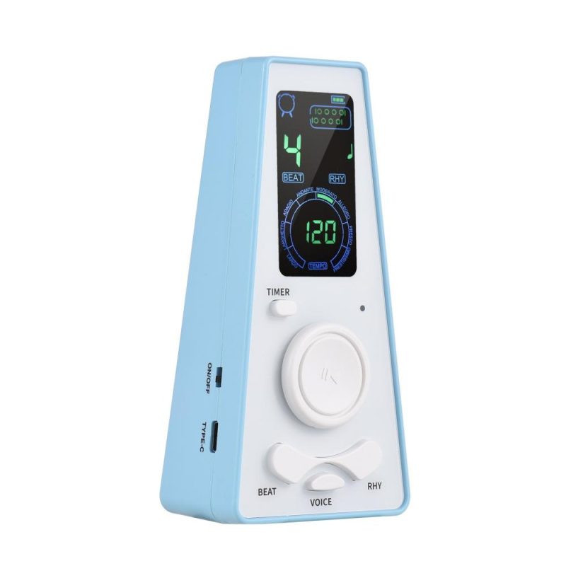 Musical Effects |   Electronic Digital Metronome with Timer Universal Electronic Metronome Blue Musical Effects Blue