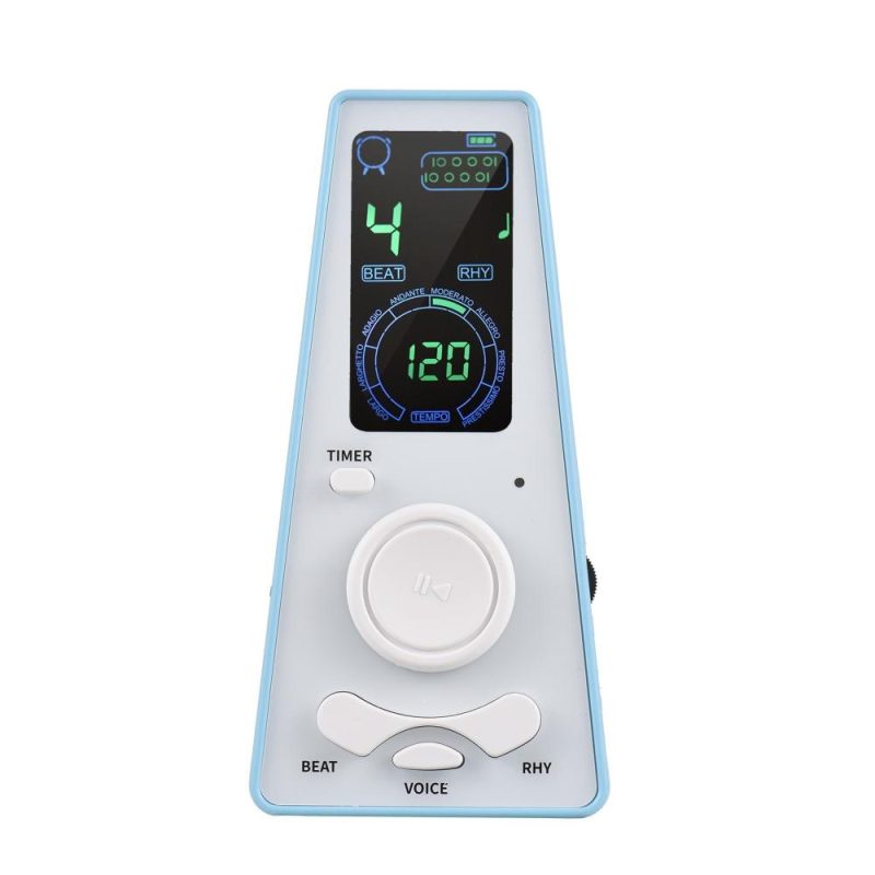 Musical Effects |   Electronic Digital Metronome with Timer Universal Electronic Metronome Blue Musical Effects Blue