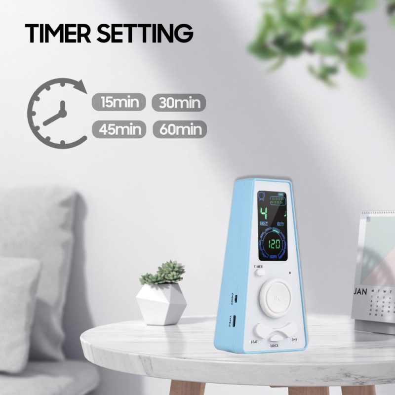 Musical Effects |   Electronic Digital Metronome with Timer Universal Electronic Metronome Blue Musical Effects Blue