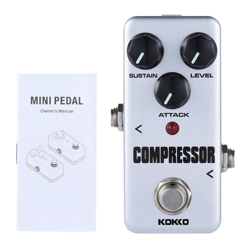 Musical Effects |   FCP2 Mini Compressor Pedal Portable Guitar Effect Pedal Grey Musical Effects Grey