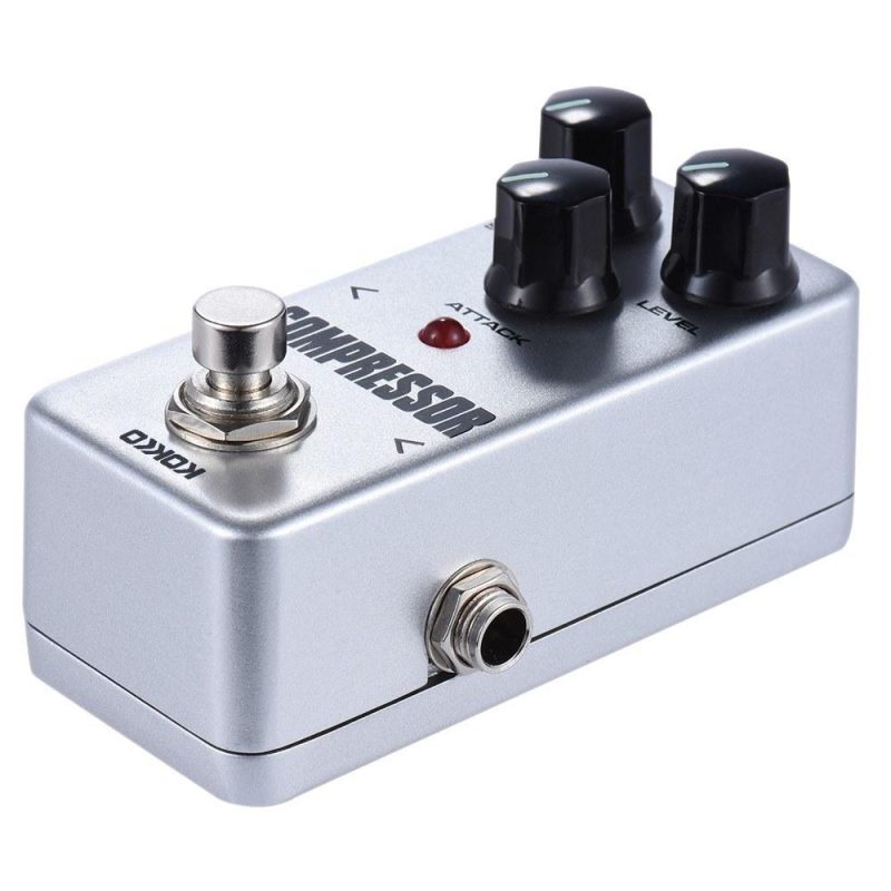 Musical Effects |   FCP2 Mini Compressor Pedal Portable Guitar Effect Pedal Grey Musical Effects Grey