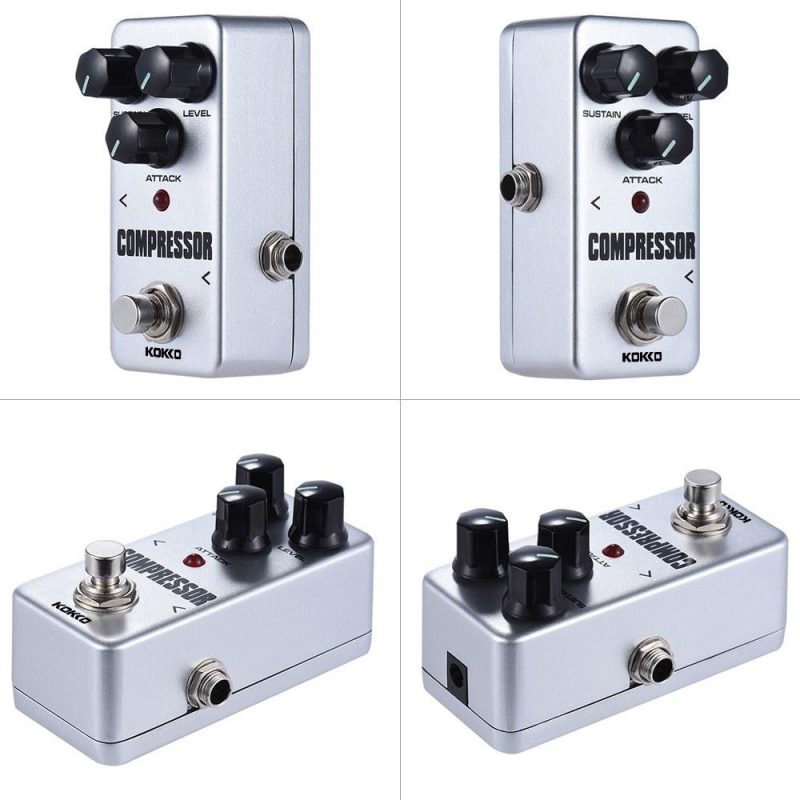 Musical Effects |   FCP2 Mini Compressor Pedal Portable Guitar Effect Pedal Grey Musical Effects Grey