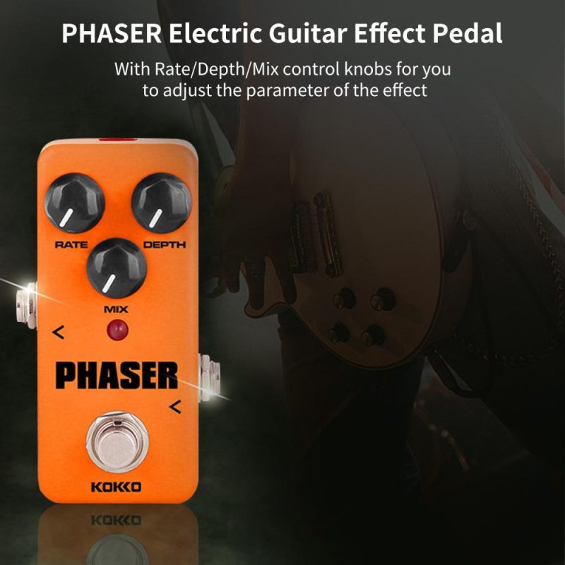 Musical Effects |   FPH2 PHASER Electric Guitar Effect Pedal Portable Guitar Effector Phase Mini Single Electric Guitar Effect Pedal – PHASER Orange Musical Effects Musical Effects