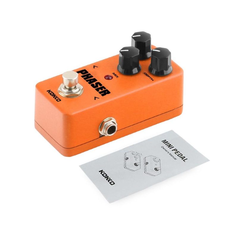 Musical Effects |   FPH2 PHASER Electric Guitar Effect Pedal Portable Guitar Effector Phase Mini Single Electric Guitar Effect Pedal – PHASER Orange Musical Effects Musical Effects