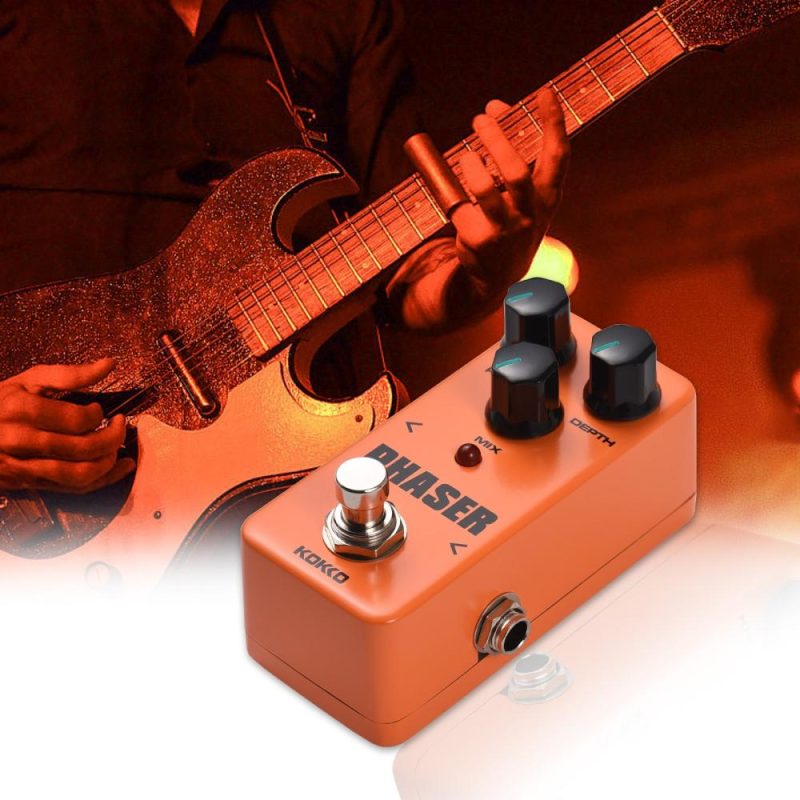 Musical Effects |   FPH2 PHASER Electric Guitar Effect Pedal Portable Guitar Effector Phase Mini Single Electric Guitar Effect Pedal – PHASER Orange Musical Effects Musical Effects