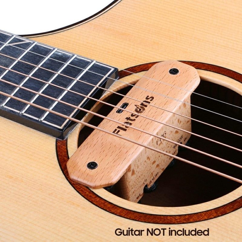 Musical Effects |   FR6 BT Resonance Pickup Guitar Soundhole Clip-on Rechargeable Pickup with Reverberation/ Delay Effect, Acoustic Coverage Enhancer, Integrated Drum Machine Rhythm for Singing Wood Musical Effects Musical Effects