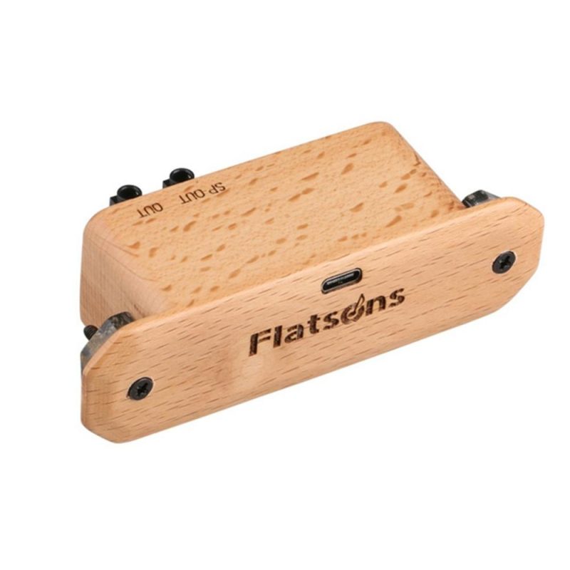 Musical Effects |   FR6 BT Resonance Pickup Guitar Soundhole Clip-on Rechargeable Pickup with Reverberation/ Delay Effect, Acoustic Coverage Enhancer, Integrated Drum Machine Rhythm for Singing Wood Musical Effects Musical Effects