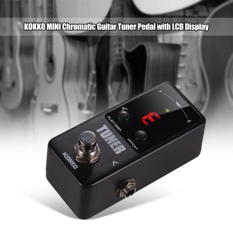 Musical Effects |   FTN2 MINI Chromatic Guitar Tuner Pedal with LED Display Black Musical Effects Black