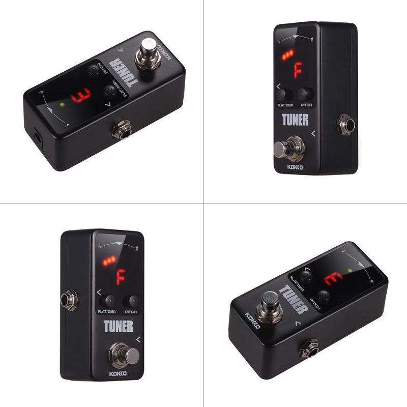 Musical Effects |   FTN2 MINI Chromatic Guitar Tuner Pedal with LED Display Black Musical Effects Black