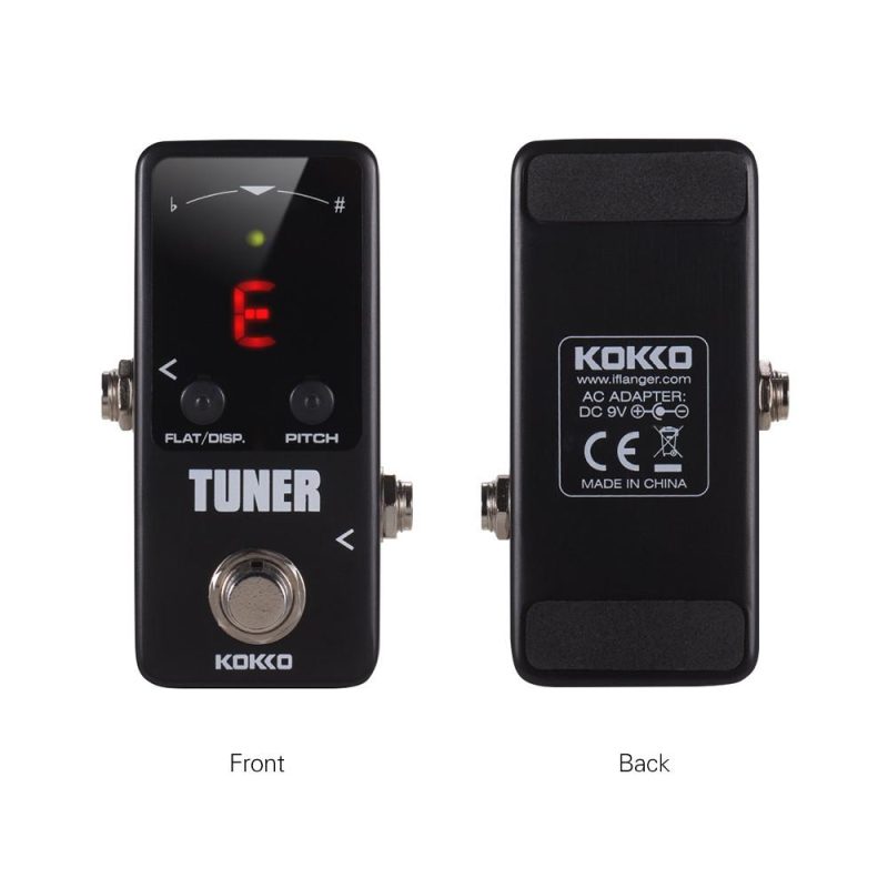 Musical Effects |   FTN2 MINI Chromatic Guitar Tuner Pedal with LED Display Black Musical Effects Black