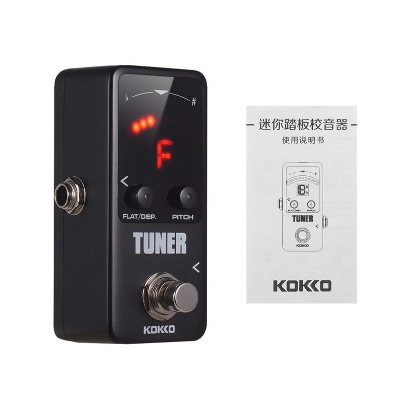 Musical Effects |   FTN2 MINI Chromatic Guitar Tuner Pedal with LED Display Black Musical Effects Black