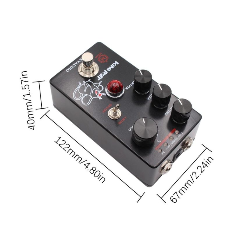 Musical Effects |   Fuzz Distortion Guitar Effect Pedal – KING RAT Dark Grey Musical Effects Dark Grey