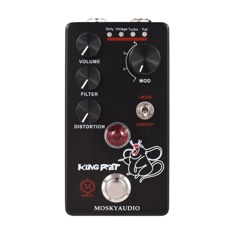 Musical Effects |   Fuzz Distortion Guitar Effect Pedal – KING RAT Dark Grey Musical Effects Dark Grey