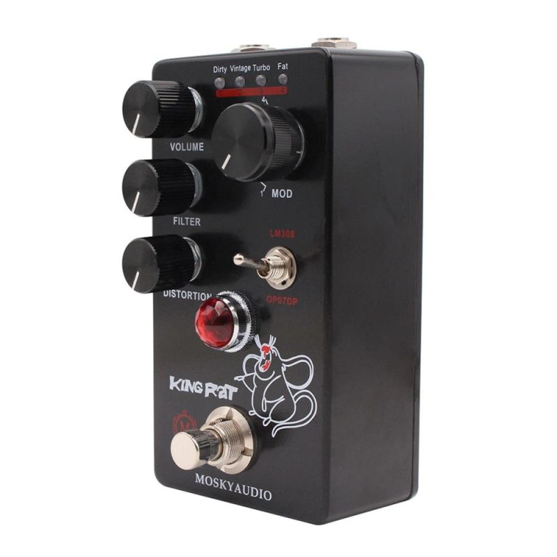 Musical Effects |   Fuzz Distortion Guitar Effect Pedal – KING RAT Dark Grey Musical Effects Dark Grey