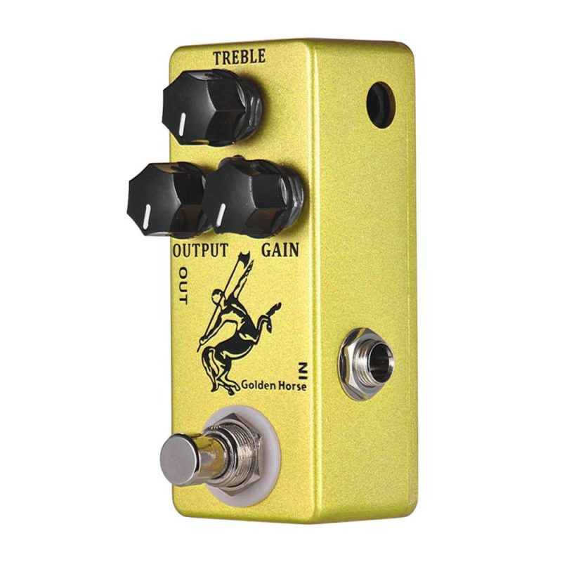 Musical Effects |   Golden Horse Guitar Overdrive Effect Pedal Golden Musical Effects Golden