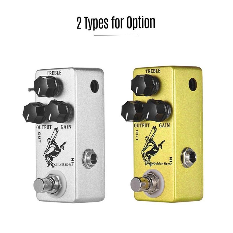 Musical Effects |   Golden Horse Guitar Overdrive Effect Pedal Golden Musical Effects Golden