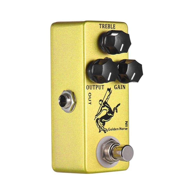 Musical Effects |   Golden Horse Guitar Overdrive Effect Pedal Golden Musical Effects Golden