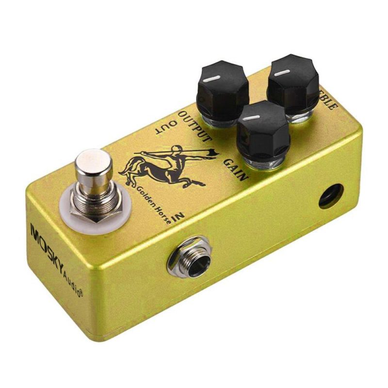 Musical Effects |   Golden Horse Guitar Overdrive Effect Pedal Golden Musical Effects Golden