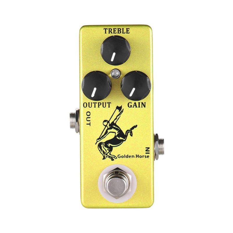 Musical Effects |   Golden Horse Guitar Overdrive Effect Pedal Golden Musical Effects Golden