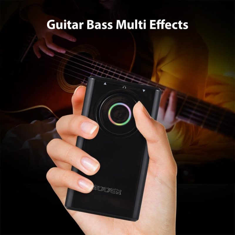 Musical Effects |   Guitar Bass Multi Effects Processor Guitar Integrated Pedal Black Musical Effects Black