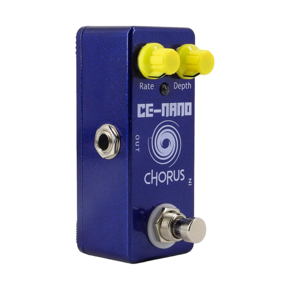 Musical Effects |   Guitar Chorus Pedal Electric Guitar Effects Pedal 2 Knobs Mini Guitar Chorus Effector Blue Musical Effects Blue