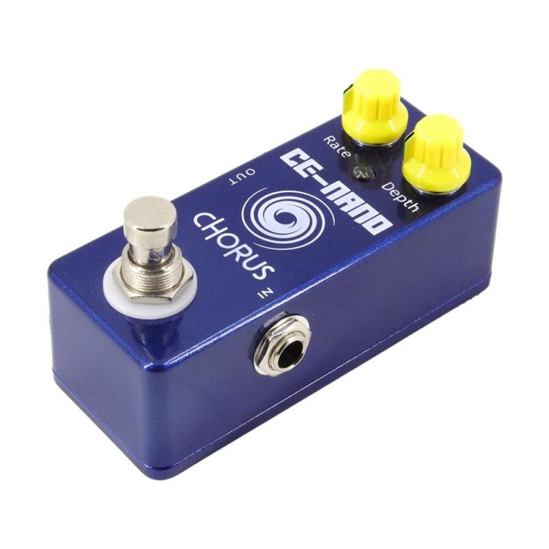 Musical Effects |   Guitar Chorus Pedal Electric Guitar Effects Pedal 2 Knobs Mini Guitar Chorus Effector Blue Musical Effects Blue