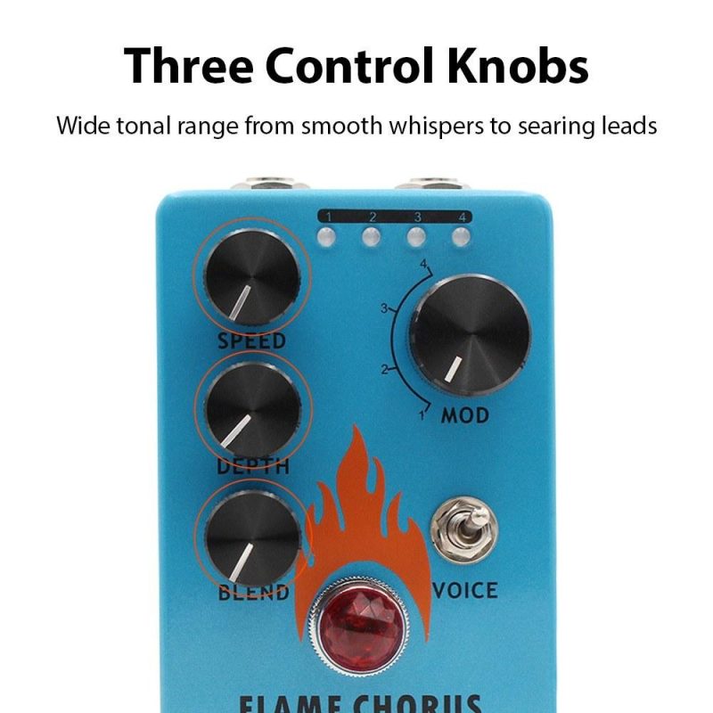 Musical Effects |   Guitar Chorus Pedal Electric Guitar Effects Pedal Mini Guitar Chorus Effector Blue Musical Effects Blue