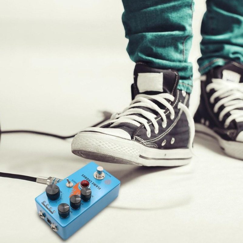 Musical Effects |   Guitar Chorus Pedal Electric Guitar Effects Pedal Mini Guitar Chorus Effector Blue Musical Effects Blue