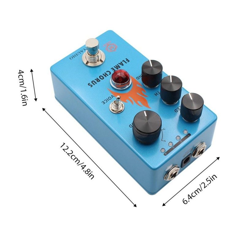 Musical Effects |   Guitar Chorus Pedal Electric Guitar Effects Pedal Mini Guitar Chorus Effector Blue Musical Effects Blue