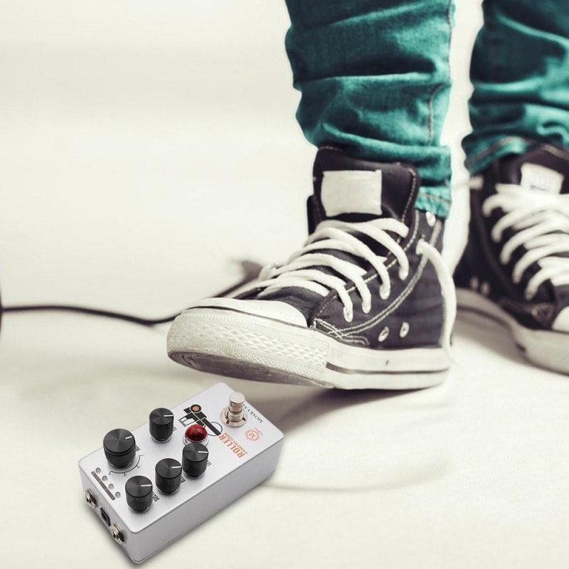 Musical Effects |   Guitar Compressor Pedal Electric Guitar Effects Pedal Mini Guitar Compressor Effector Grey Musical Effects Grey