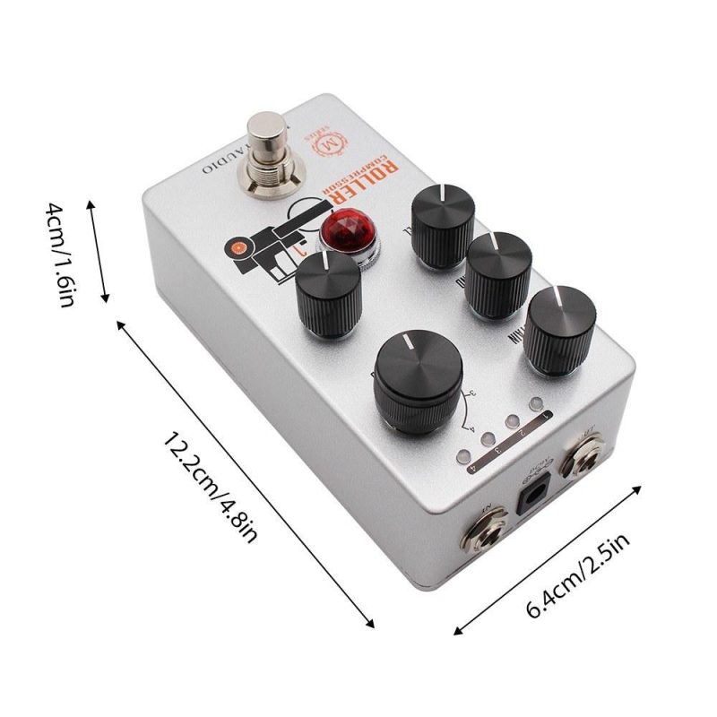 Musical Effects |   Guitar Compressor Pedal Electric Guitar Effects Pedal Mini Guitar Compressor Effector Grey Musical Effects Grey