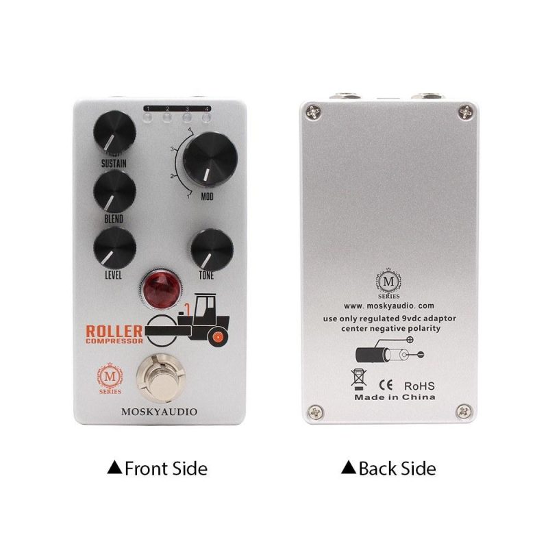 Musical Effects |   Guitar Compressor Pedal Electric Guitar Effects Pedal Mini Guitar Compressor Effector Grey Musical Effects Grey