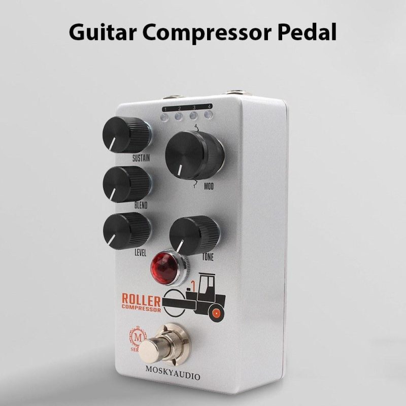 Musical Effects |   Guitar Compressor Pedal Electric Guitar Effects Pedal Mini Guitar Compressor Effector Grey Musical Effects Grey