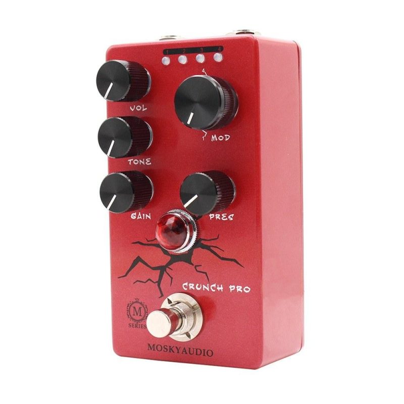 Musical Effects |   Guitar Distortion Pedal Electric Guitar Effects Pedal Front Stage Effector Red Musical Effects Musical Effects