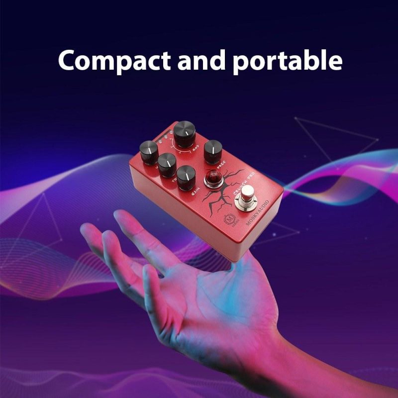 Musical Effects |   Guitar Distortion Pedal Electric Guitar Effects Pedal Front Stage Effector Red Musical Effects Musical Effects