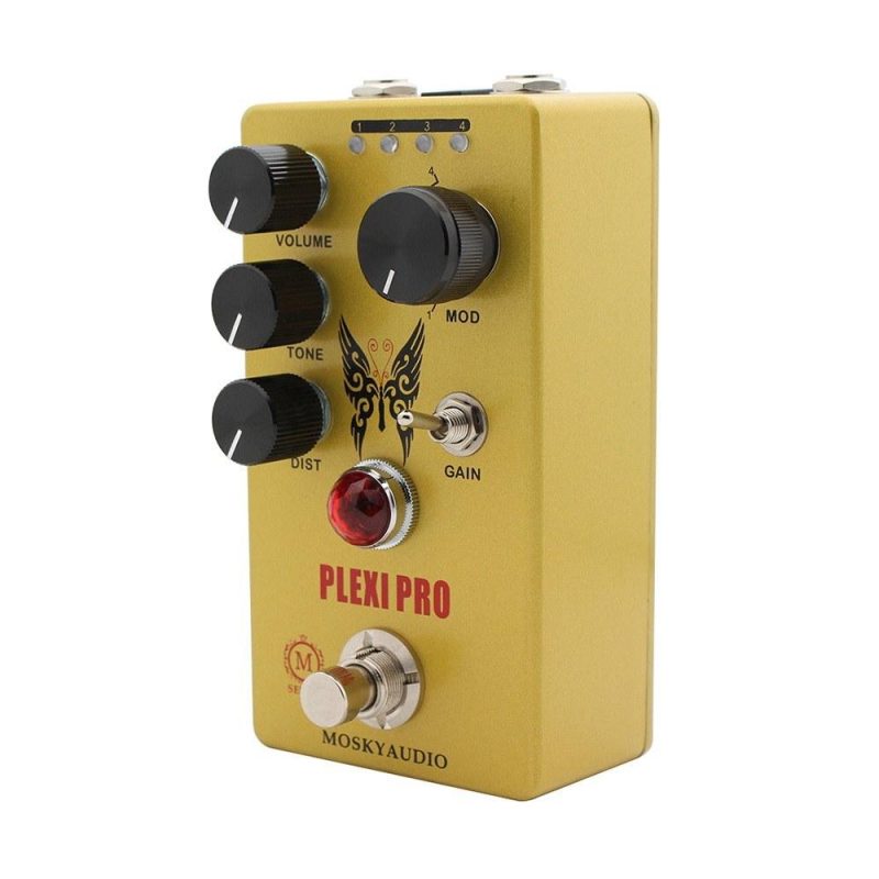 Musical Effects |   Guitar Distortion Pedal Electric Guitar Effects Pedal Mini Guitar Distortion Effector Yellow Musical Effects Musical Effects