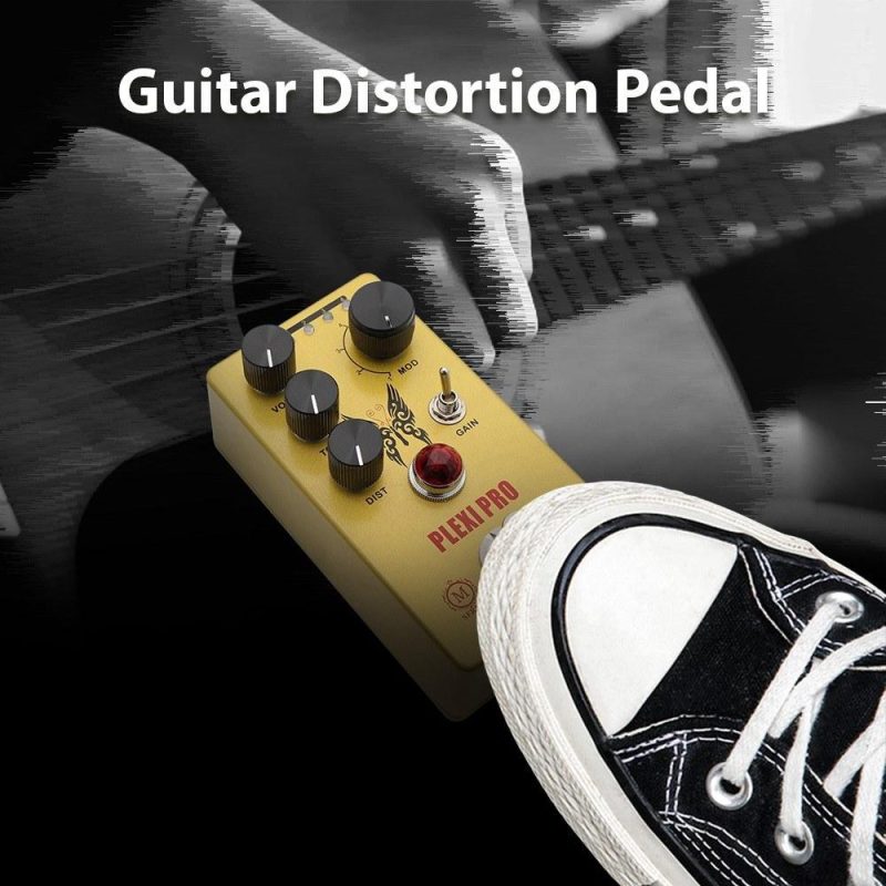 Musical Effects |   Guitar Distortion Pedal Electric Guitar Effects Pedal Mini Guitar Distortion Effector Yellow Musical Effects Musical Effects