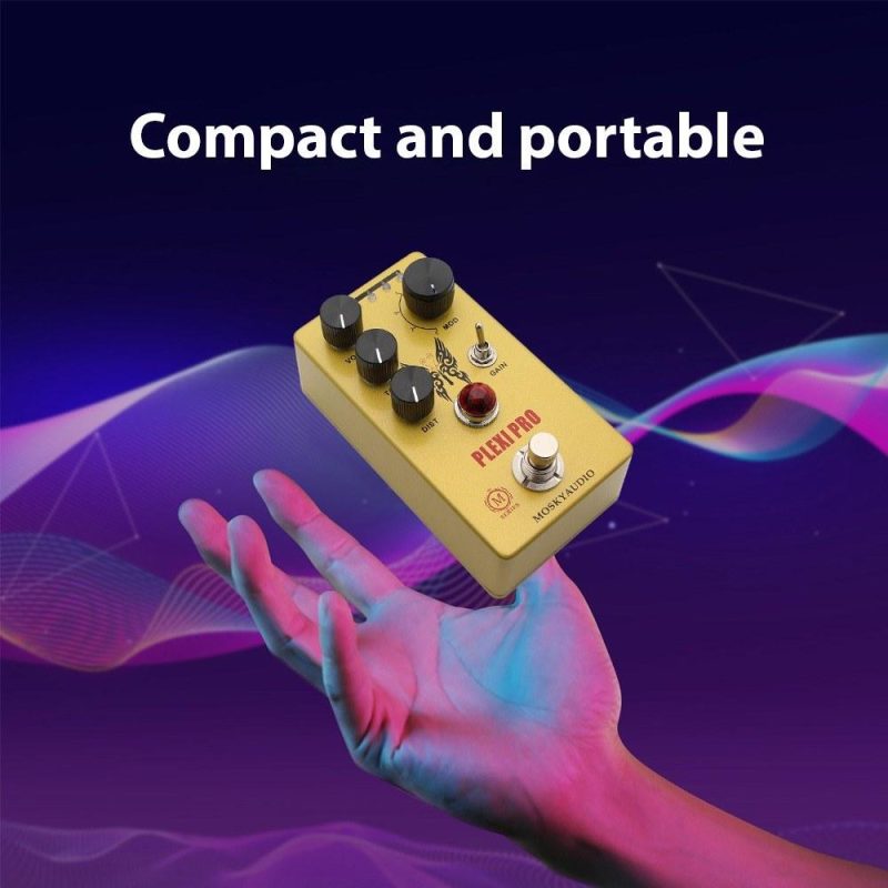 Musical Effects |   Guitar Distortion Pedal Electric Guitar Effects Pedal Mini Guitar Distortion Effector Yellow Musical Effects Musical Effects