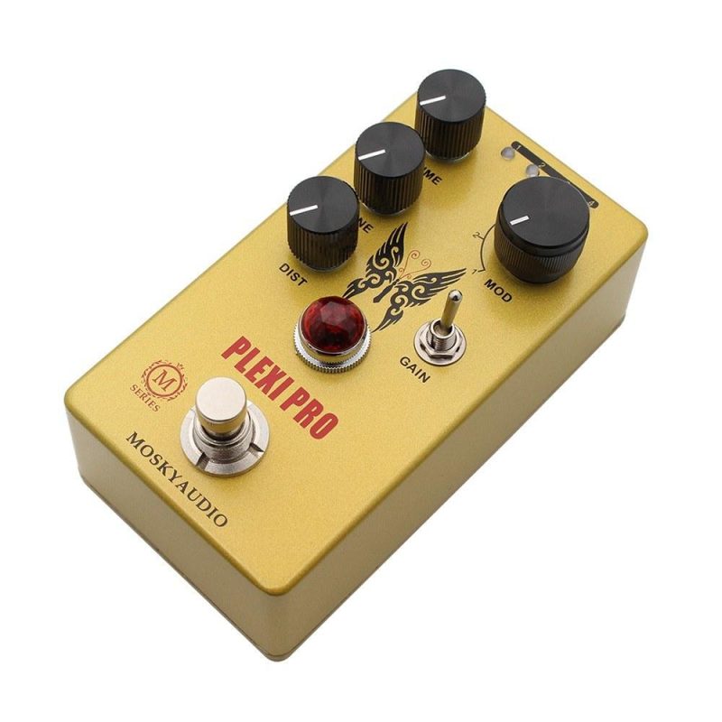 Musical Effects |   Guitar Distortion Pedal Electric Guitar Effects Pedal Mini Guitar Distortion Effector Yellow Musical Effects Musical Effects