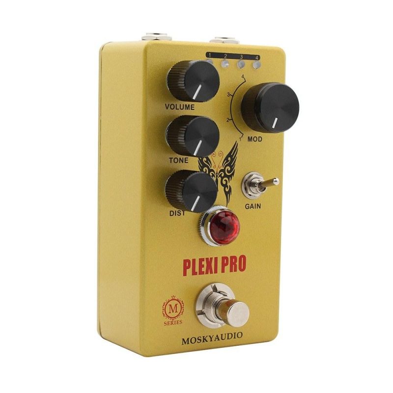 Musical Effects |   Guitar Distortion Pedal Electric Guitar Effects Pedal Mini Guitar Distortion Effector Yellow Musical Effects Musical Effects